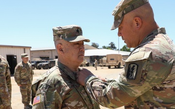 California State Guard Lt. Col. Charles Kim awarded the California Medal of Merit