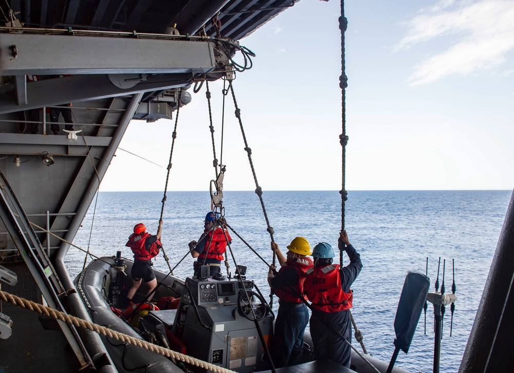 The Harry S. Truman Carrier Strike Group is on a scheduled deployment in the U.S. Naval Forces Europe area of operations, employed by U.S. Sixth Fleet to defend U.S., Allied and Partner interests.