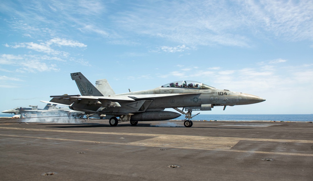 The Harry S. Truman Carrier Strike Group is on a scheduled deployment in the U.S. Naval Forces Europe area of operations, employed by U.S. Sixth Fleet to defend U.S., allied and partner interests.