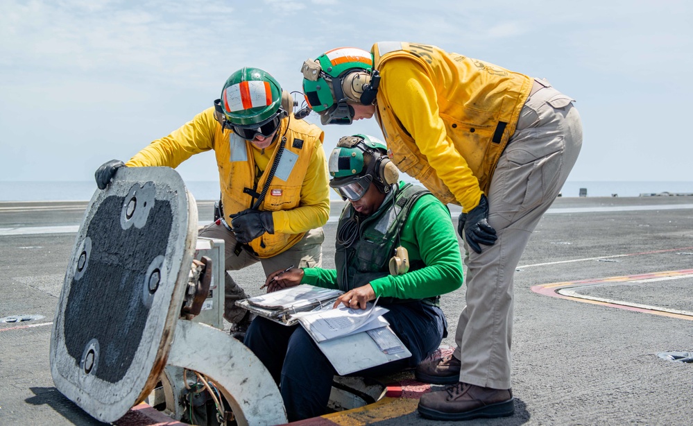 The Harry S. Truman Carrier Strike Group is on a scheduled deployment in the U.S. Naval Forces Europe area of operations, employed by U.S. Sixth Fleet to defend U.S., allied and partner interests.