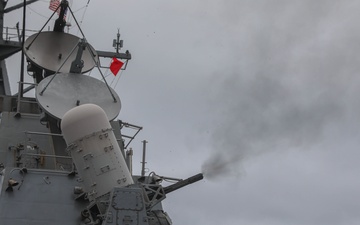 USS Gravely (DDG 107) Conducts a Live-Fire Exercise in the Atlantic Ocean, June 14, 2022