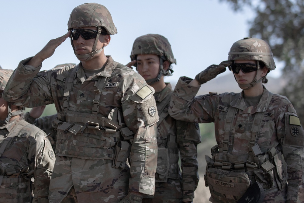 319th Combat Sustainment Support Battalion trains in simulated remains transportation ceremony