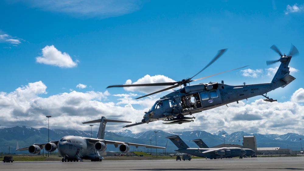 Air Force Junior ROTC cadets get a behind-the-scenes look at Alaska Air National Guard