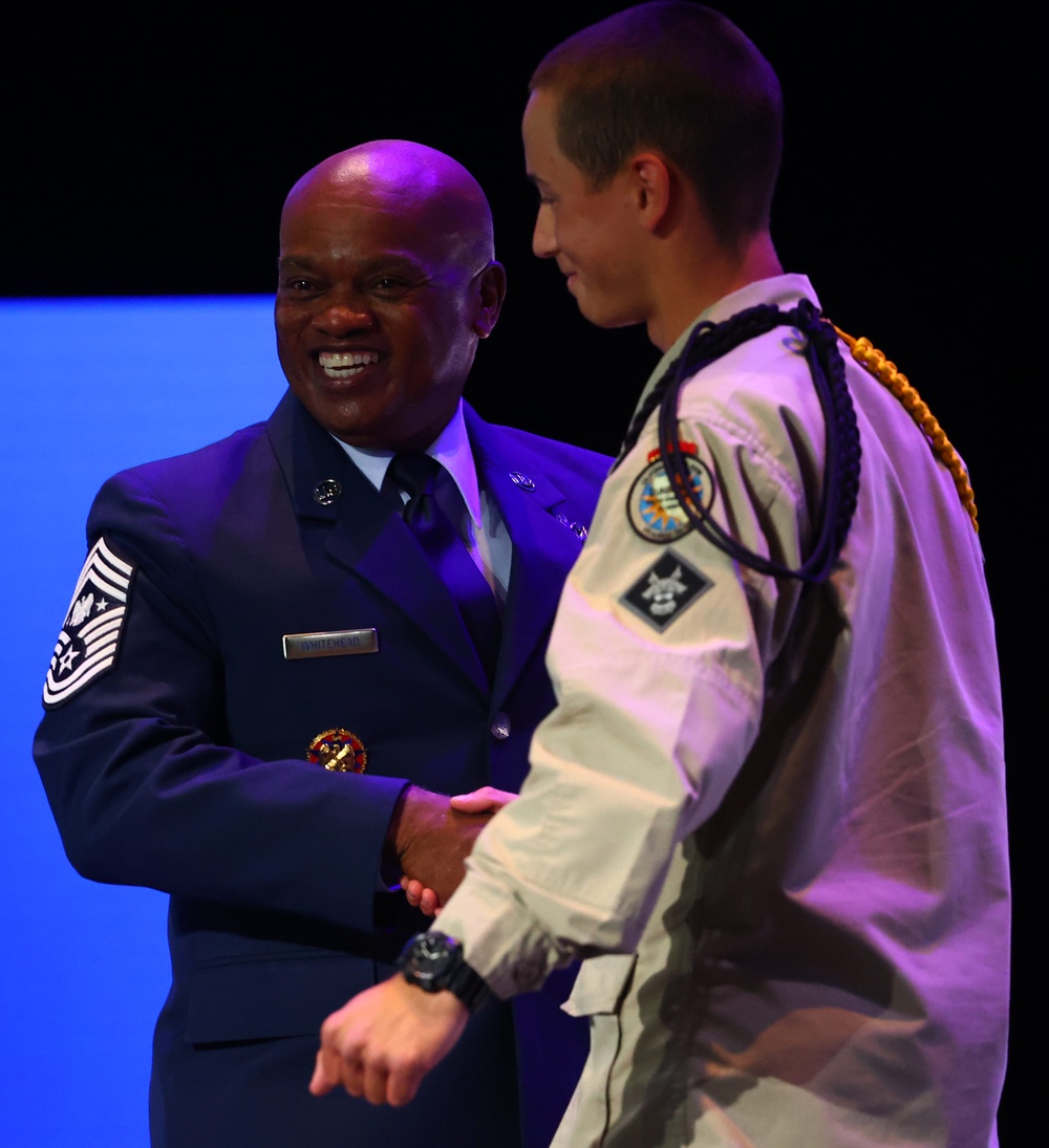 SEA Tony Whitehead speaks at Sunburst Youth Challenge Academy graduation