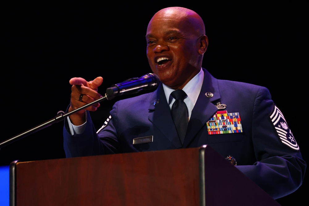 SEA Tony Whitehead speaks at Sunburst Youth Challenge Academy graduation
