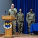 386th ELRS change of command: Maj. Shawn D. Cameron succeeds Maj. Angela L. Petersen