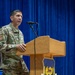 386th ELRS change of command: Maj. Shawn D. Cameron succeeds Maj. Angela L. Petersen