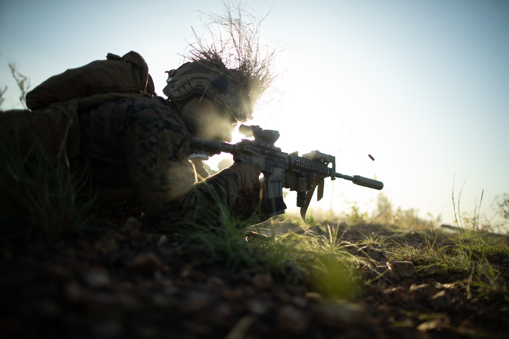 India Company Platoons take on Mount Bundey