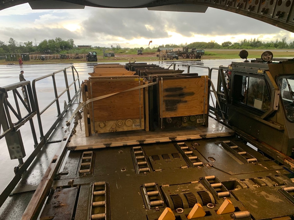 Patriot Missiles Unloading from C-17