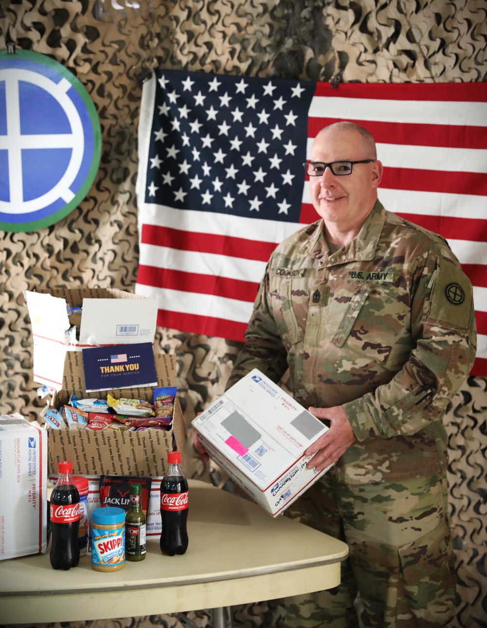 35th ID Soldiers enjoy care packages on deployment