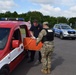 Unloading a stretcher