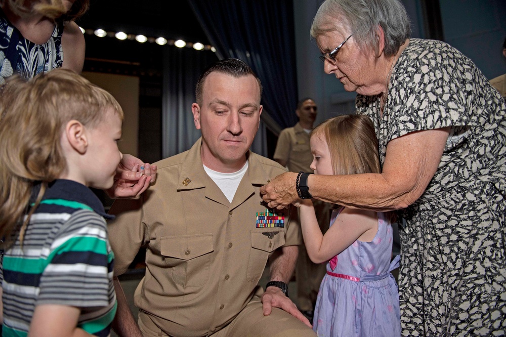 PCU John F. Kennedy Master Chief and Senior Chief Pinning Ceremony