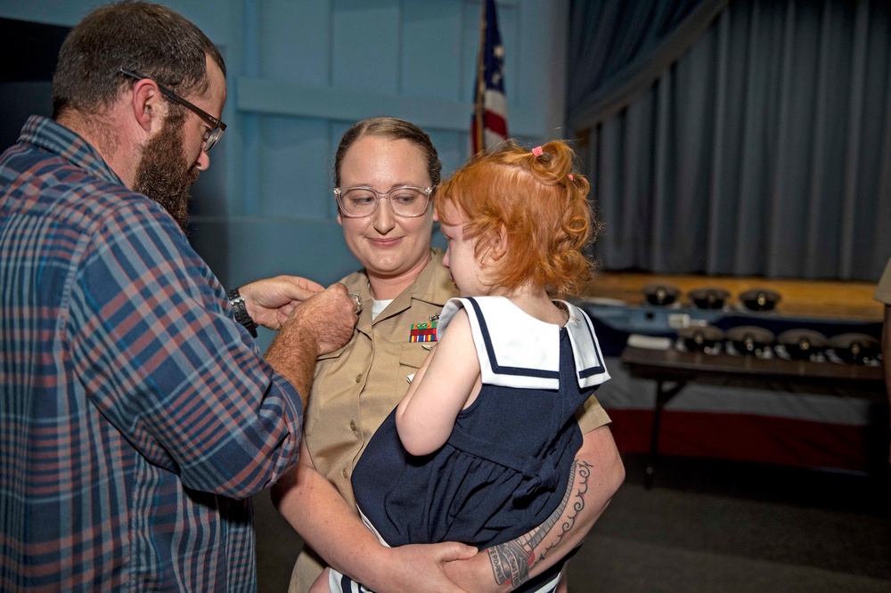 PCU John F. Kennedy Master Chief and Senior Chief Pinning Ceremony