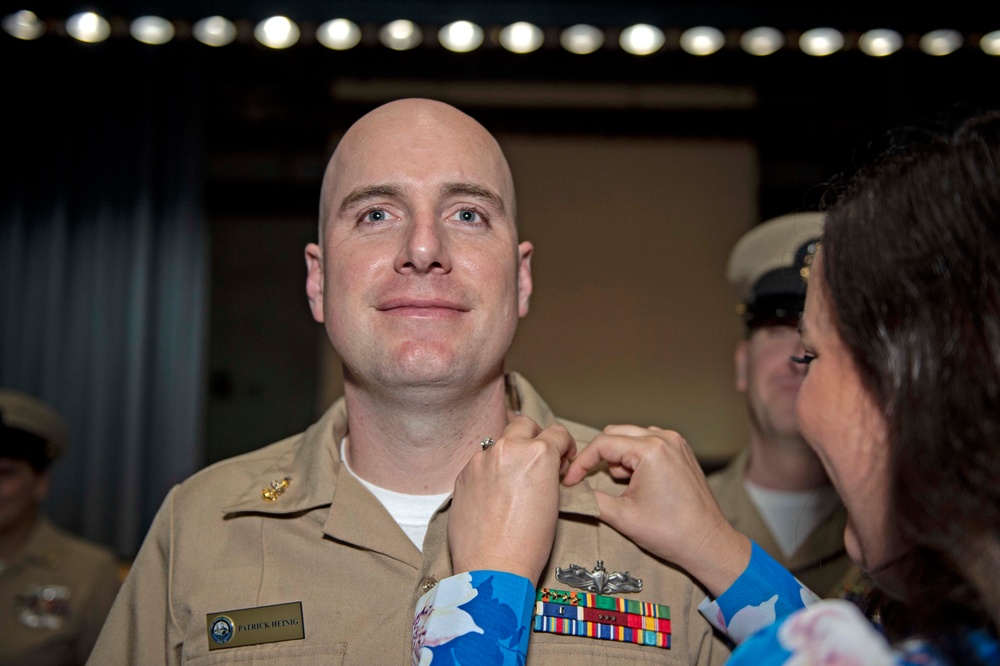 PCU John F. Kennedy Master Chief and Senior Chief Pinning Ceremony