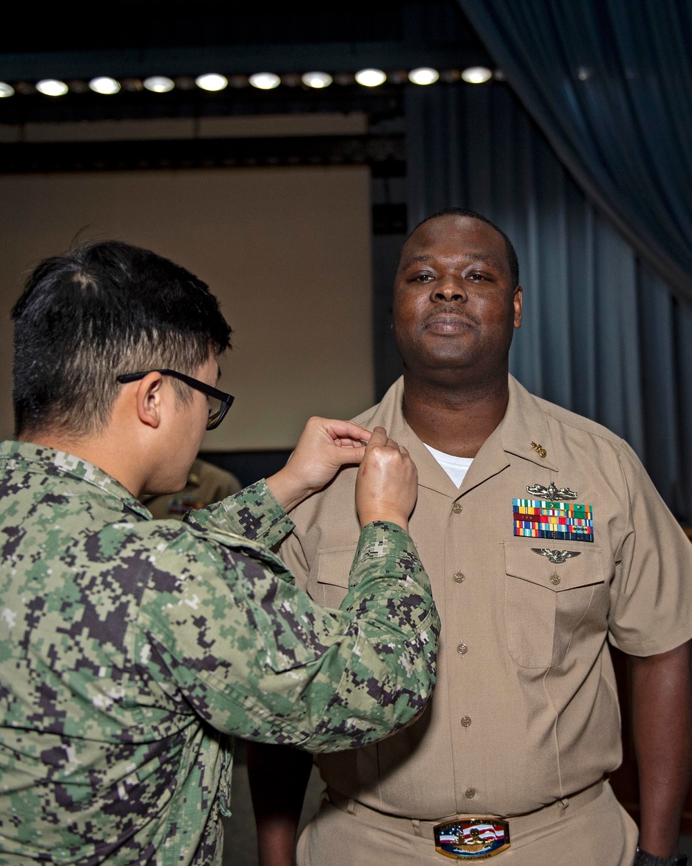 PCU John F. Kennedy Master Chief and Senior Chief Pinning Ceremony