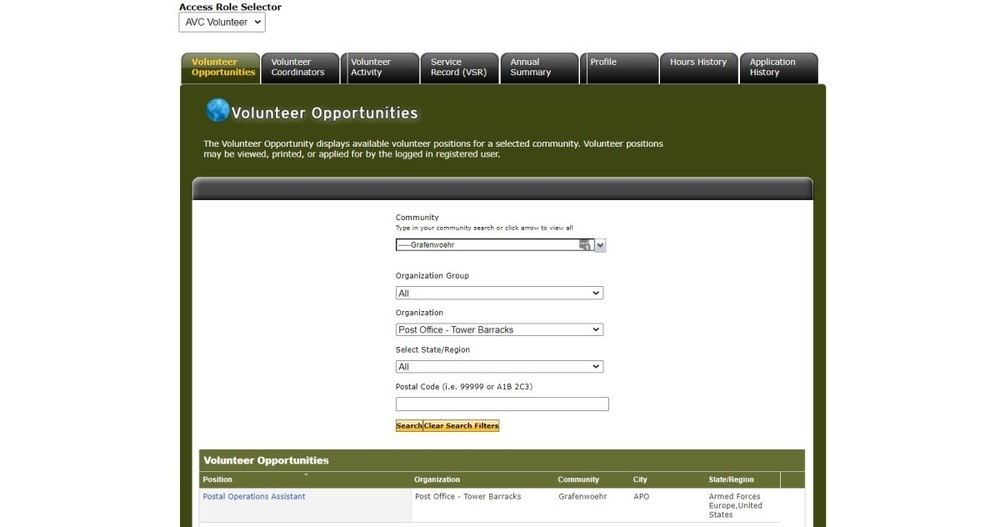 USPS now accepting volunteer applications across USAG Bavaria