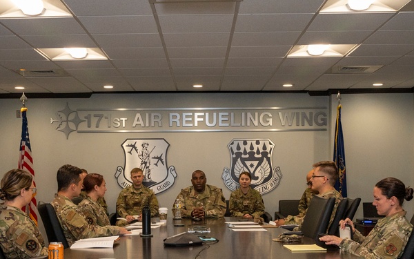 Hearing Our Airmen: Command Chief of the Air National Guard Visits 171st Air Refueling Wing
