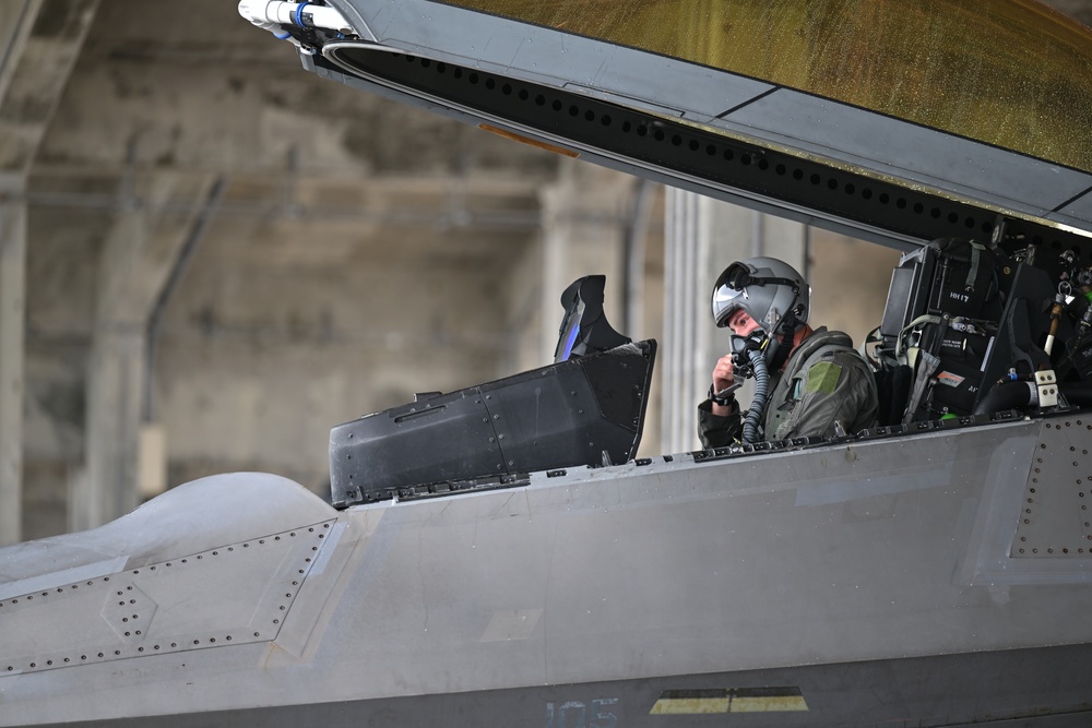 Aircraft launch from Kadena Air Base