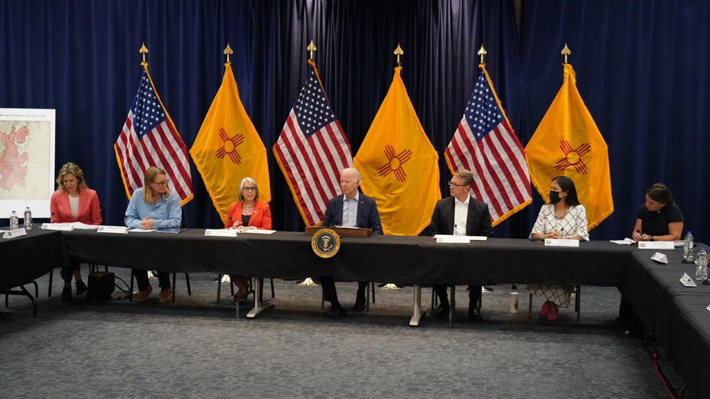 President Biden Visit the New Mexico Wildfire Disaster