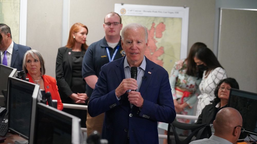 President Biden Visit the New Mexico Wildfire Disaster