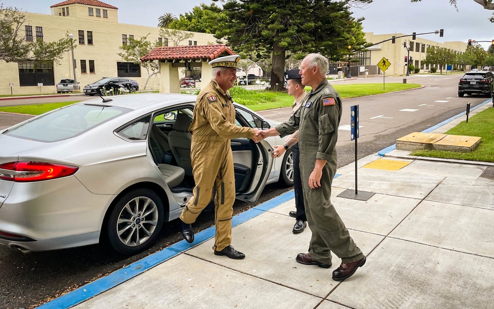 Admiral Naval Aviation, Marine Nationale (French Navy) Visits Naval Air Station North Island