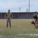 Military Working Dog training with Col. Prather