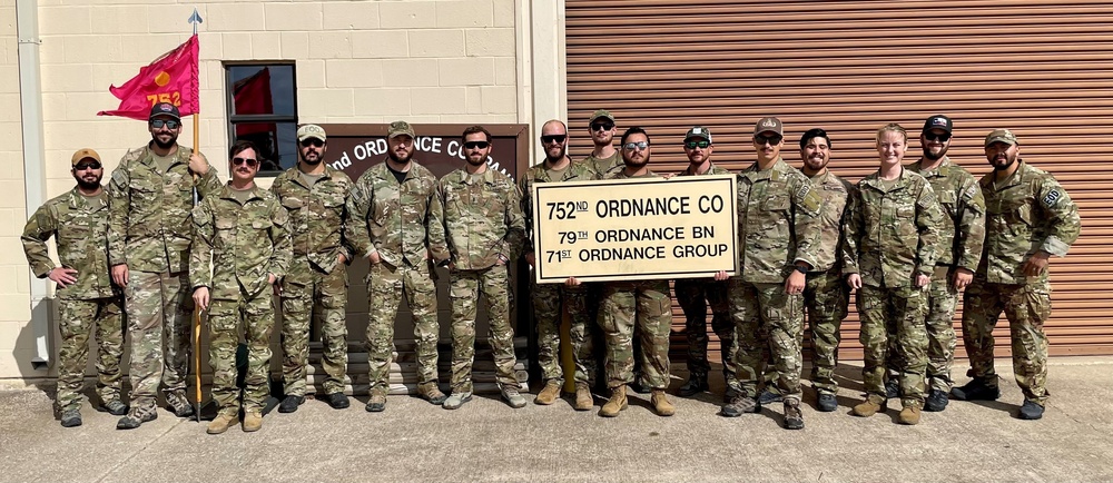 EOD technicians return from deployment to Central Command area of operations