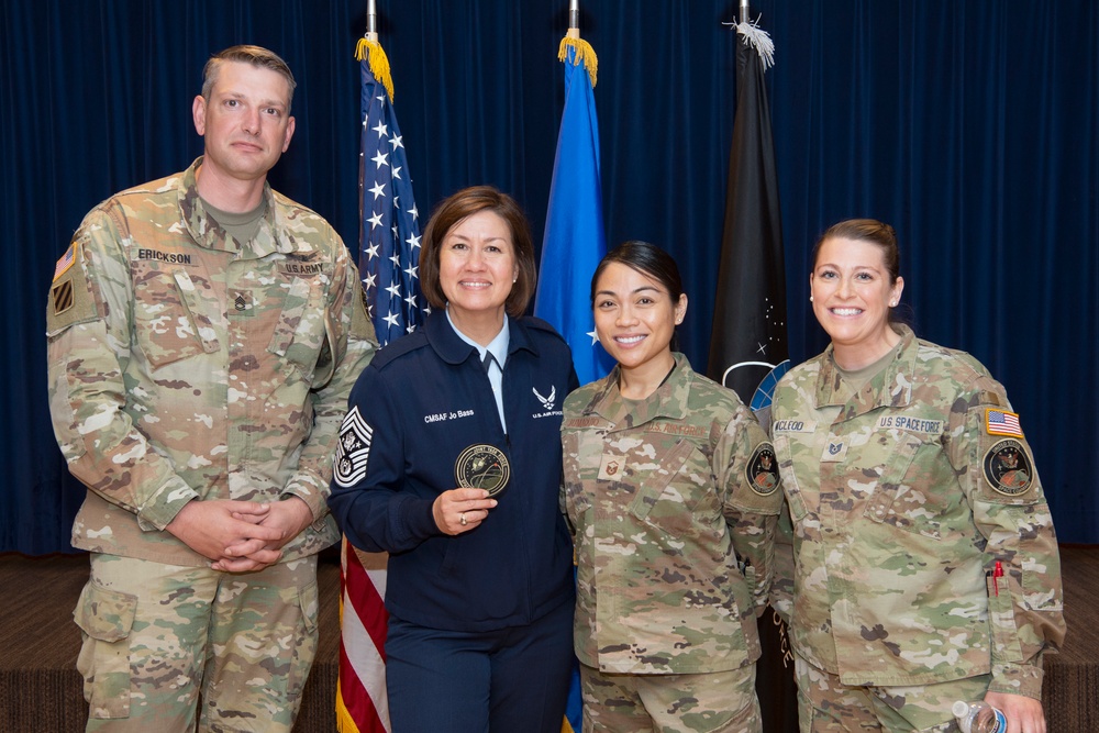 JTF-SD members attend CMSAF Bass all call
