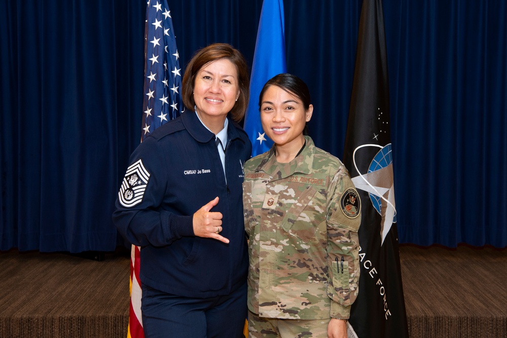 JTF-SD members attend CMSAF Bass all call