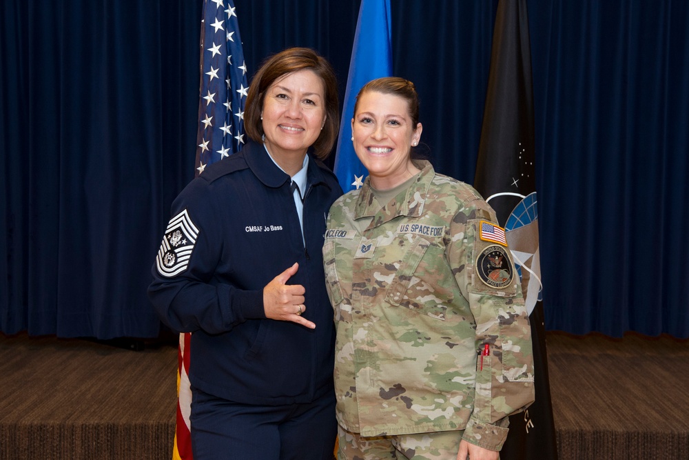JTF-SD members attend CMSAF Bass all call