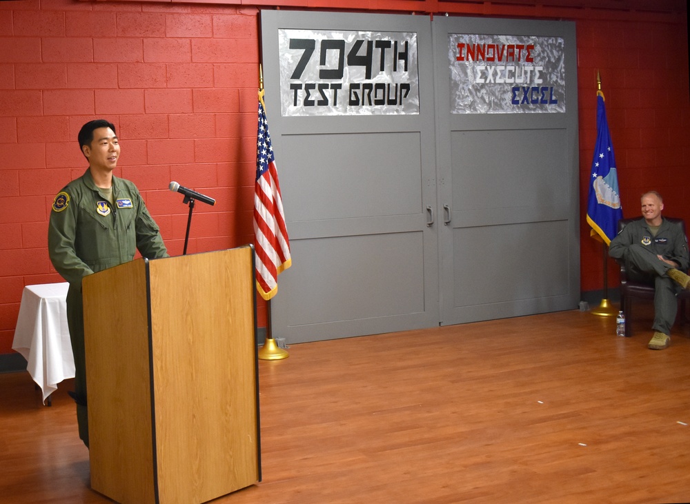 746th Test Squadron Director of Operations now leads squadron as its commander