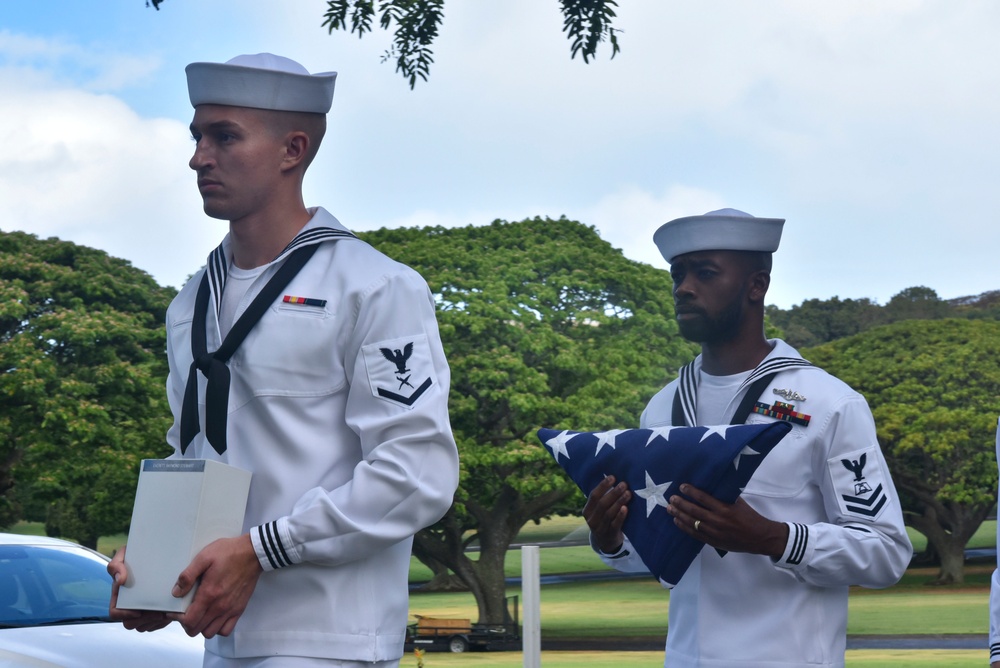 U.S. Machinist's Mate 2nd Class Everett Raymond Stewart Internment Ceremony