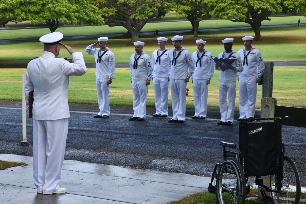 U.S. Machinist's Mate 2nd Class Everett Raymond Stewart Internment Ceremony