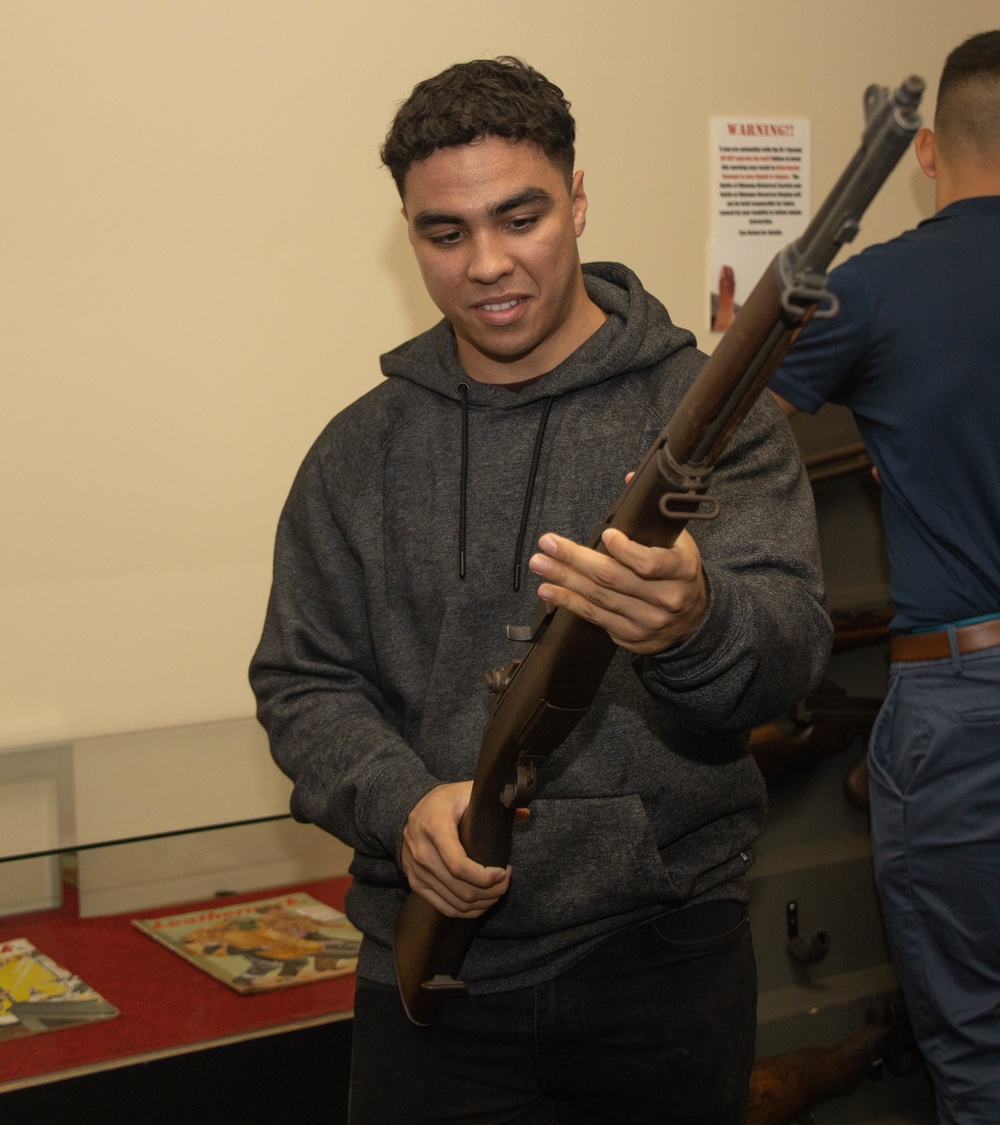 Marines with Food Service Company conduct a professional military education event