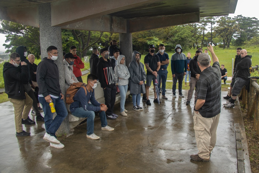 Marines with Food Service Company conduct a professional military education event
