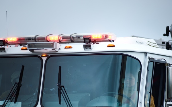 110th Wing Firefighters receive live building fire training during Japan DFT