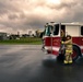 110th Wing Firefighters receive live building fire training during Japan DFT