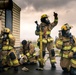 110th Wing Firefighters receive live building fire training during Japan DFT