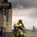 110th Wing Firefighters receive live building fire training during Japan DFT