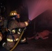 110th Wing Firefighters receive live building fire training during Japan DFT