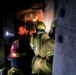 110th Wing Firefighters receive live building fire training during Japan DFT