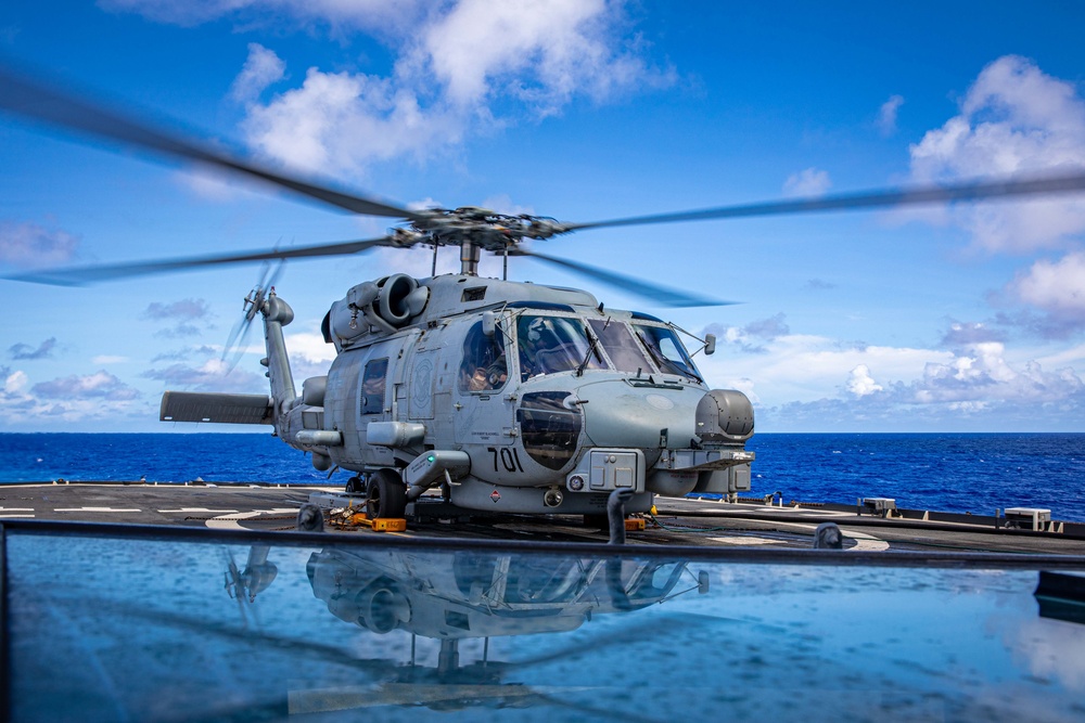 USS Chancellorsville Conducts Flight Ops