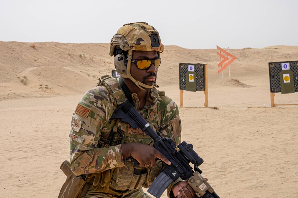 Fire when ready: 386th Expeditionary Security Forces Squadron practices proficiency firing