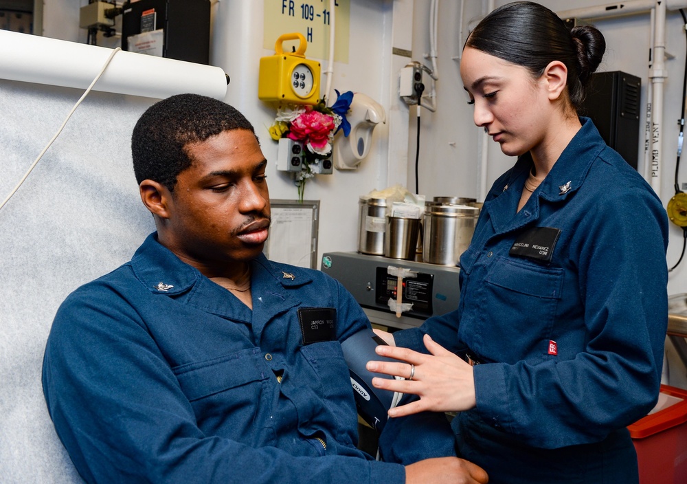 The Harry S. Truman Carrier Strike Group is on a scheduled deployment in the U.S. Naval Forces Europe area of operations, employed by U.S. Sixth Fleet to defend U.S., allied and partner interests.