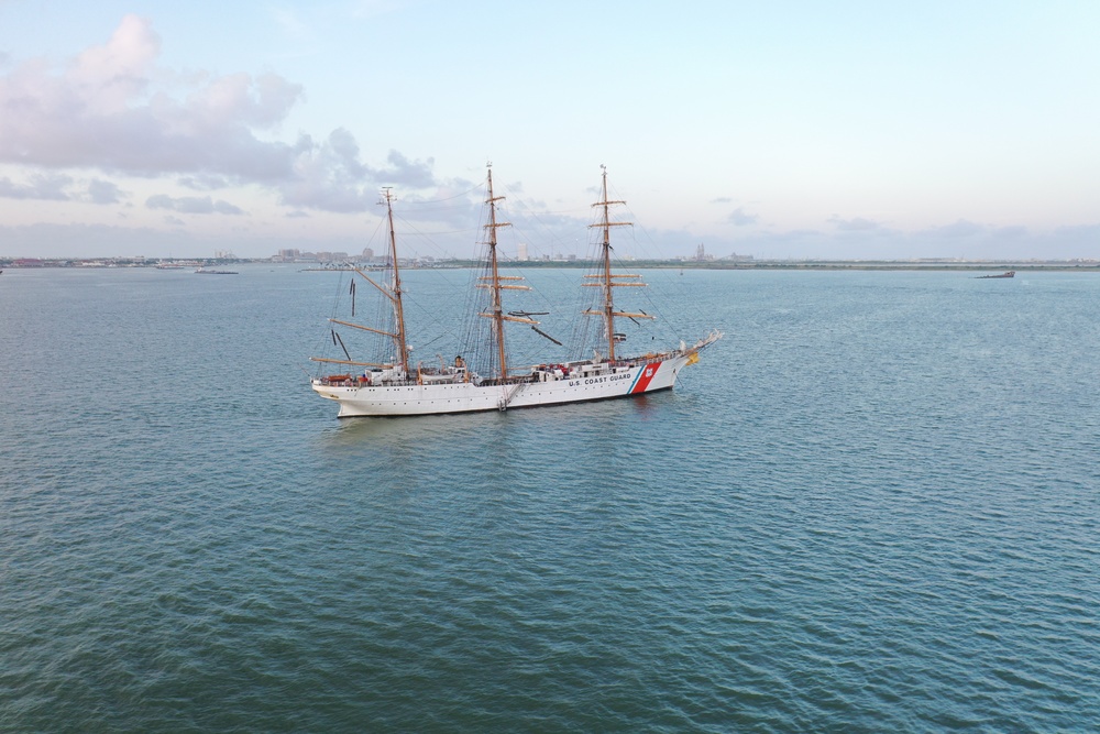 Coast Guard Cutter Eagle arrives in Galveston, Texas