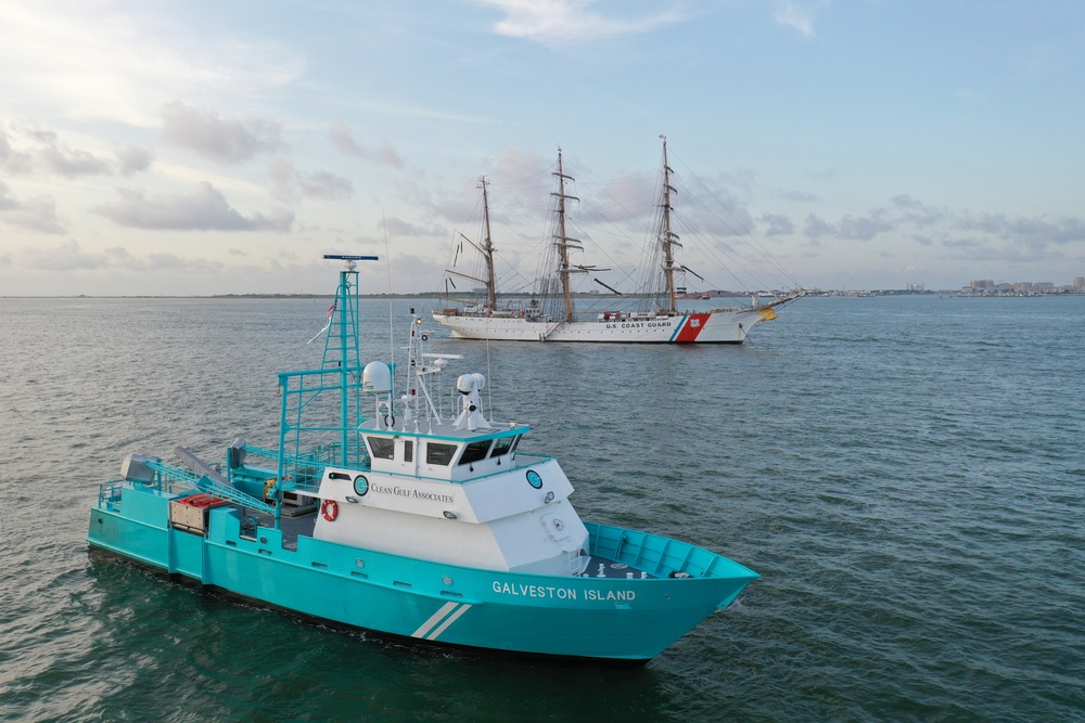 Coast Guard Cutter Eagle arrives in Galveston, Texas