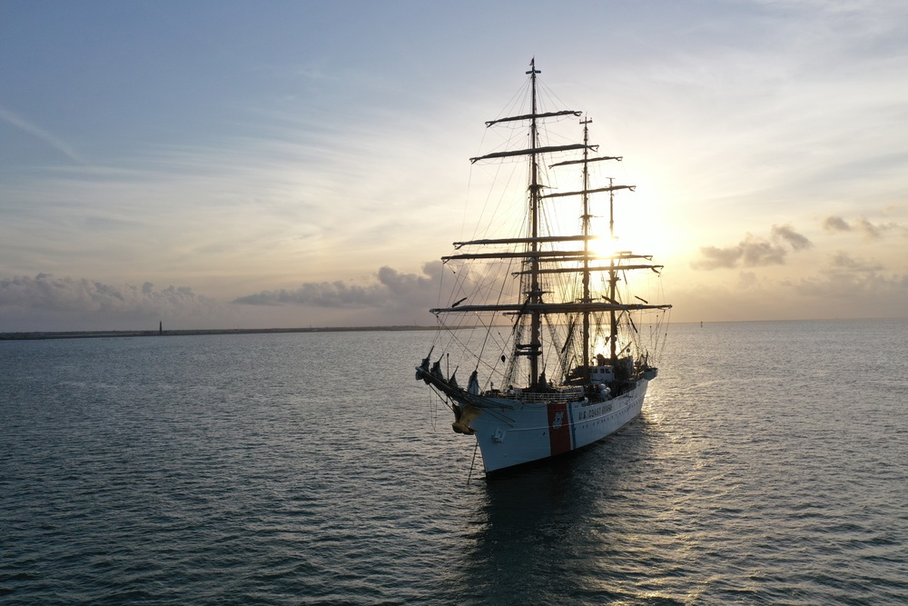 Coast Guard Cutter Eagle arrives in Galveston, Texas