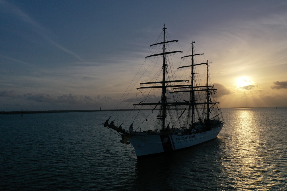 Coast Guard Cutter Eagle arrives in Galveston, Texas