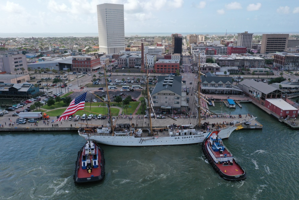 Coast Guard Cutter Eagle arrives in Galveston, Texas