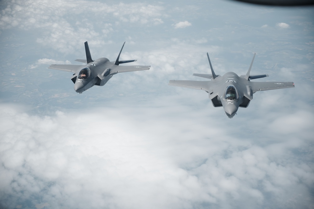 U.S. F-35s soared over Baltic nations